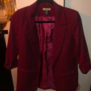 Burgundy blazer